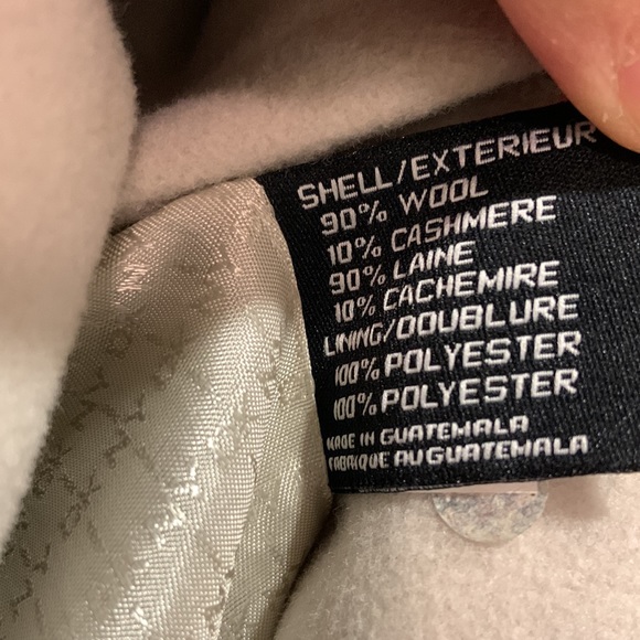 DKNY Ivory coat - women’s size 6 (wool & cashmere ) - Picture 7 of 8